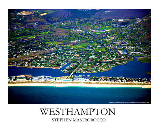 West Hampton Aerial Portrait Print# 3001