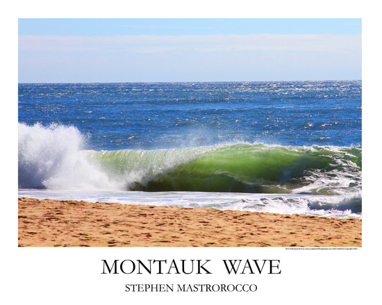 Montauk Wave Print# 4032
