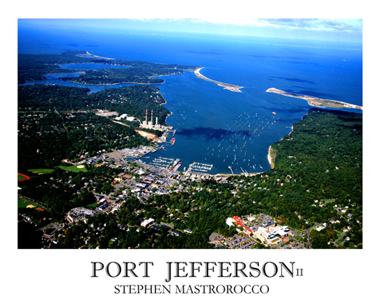 Port Jefferson II Aerial Portrait Print# 6502