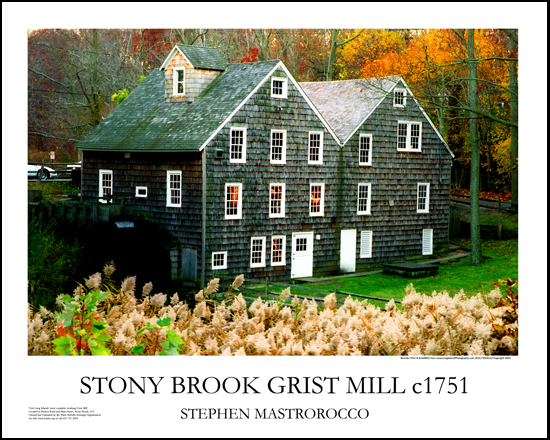 Stony Brook Gristmill 1751 Color Print# 6507