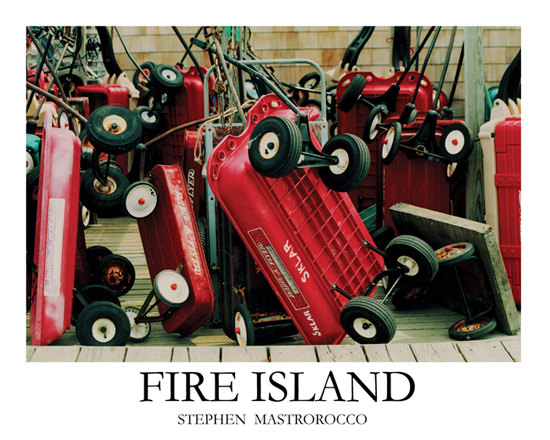 Red Wagons Fire Island Print# 7106