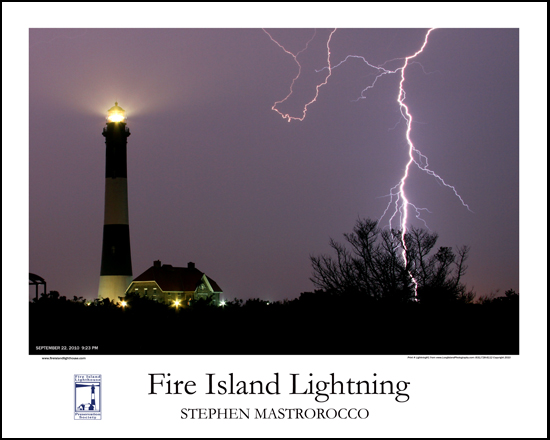 Fire Island Lightning Print# 7115