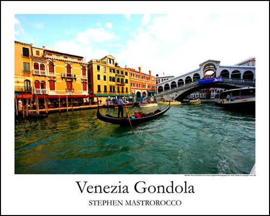 Venezia Gondola Print# 9201