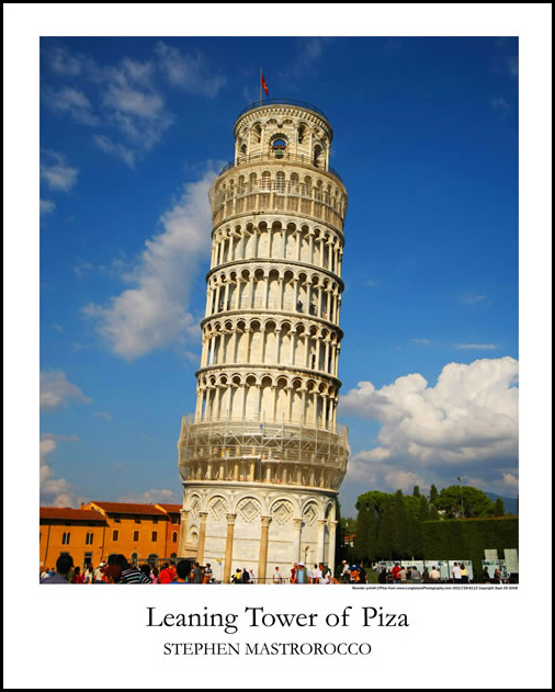 Leaning Tower of Pisa Print# 9204