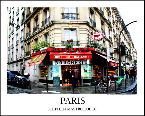 Paris Boucherie Print# 9229