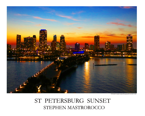 St Petersburg Sunset. Print# 9400