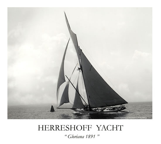 Herrreshoff Yacht Gloriana 1891 Print# 6004D