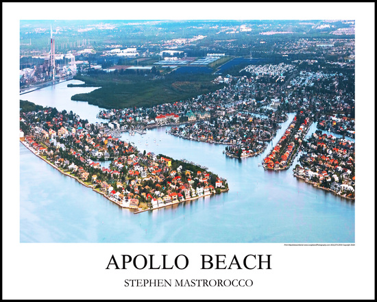 Apollo Beach Aerial Print# 9603